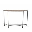 Half Moon Table with Metal Base Mango Wood thumbnail 3