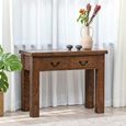 Reclaimed Pine 2 Drawer Console Table thumbnail