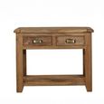 Dorset Console Table - 2 Drawer - Rustic - Mango Wood