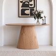 Palma Oak Oval Console Table thumbnail