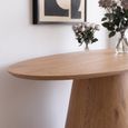 Palma Oak Oval Console Table thumbnail 3