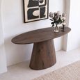 Palma Walnut Oval Console Table thumbnail 2