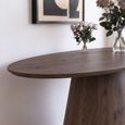 Palma Walnut Oval Console Table thumbnail 3