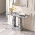 Milan Grey Marble Console Table thumbnail 2