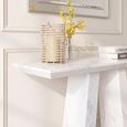 Milan White Marble Console Table thumbnail 3