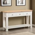 Windsor White Painted 3 Drawer Console Table thumbnail 2
