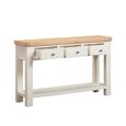 Windsor White Painted 3 Drawer Console Table thumbnail 3