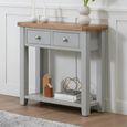 Melbourne French Grey Painted 2 Drawer Console Table thumbnail 2