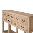 Hydra Natural Wood Multi Drawer Console Table thumbnail 3