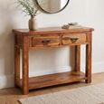 Vellar Sheesham Wood 2 Drawer Console Table thumbnail