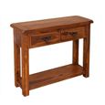 Vellar Sheesham Wood 2 Drawer Console Table thumbnail 3
