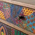 Holi Natural Mango Wood Hand Painted Multi Drawer Console Table thumbnail 5
