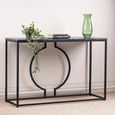 Alora Console Table - Marble Effect and Metal