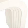 Bloomstone White Lime Plaster Console Table