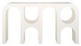 Bloomstone White Lime Plaster Large Console Table