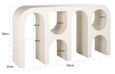 Bloomstone White Lime Plaster Large Console Table