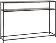 Chandon Champagne Gold Console Table with Shelf