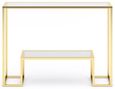 Clearance - Knightsbridge Console Table - Glass and Gold