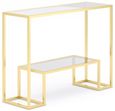 Clearance - Knightsbridge Console Table - Glass and Gold