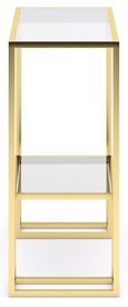 Clearance - Knightsbridge Console Table - Glass and Gold