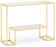 Clearance - Knightsbridge Console Table - Glass and Gold