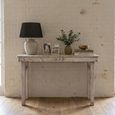 Console Table - Rustic whitewashed - Distressed Solid Wood