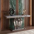 Dolce Console Table - Grey Marble & Chrome