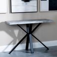 Ezra Console Table - Grey - Black Spider Legs