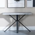 Ezra Console Table - Grey - Black Spider Legs
