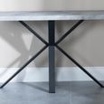 Ezra Console Table - Grey - Black Spider Legs