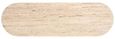 Hampton Travertine Beige Top Console Table with Black Fluted Base