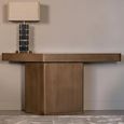 Hexa Console Table - Brushed Gold