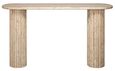 La Cantera Travertine Beige Oval Console Table