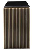 Les Arcs Brushed Gold Ribbed Console Table