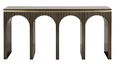 Les Arcs Brushed Gold Ribbed Console Table