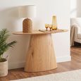 Palma Oak Oval Console Table thumbnail