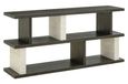 Waldorf White and Black Console Table