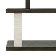 Waldorf White and Black Console Table