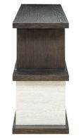 Waldorf White and Black Console Table