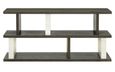 Waldorf White and Black Console Table