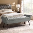 Alea Hall Bench - Grey Fabric