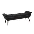 Alea Hall Bench - Black Fabric