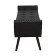 Alea Hall Bench - Black Fabric