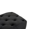 Alea Hall Bench - Black Velvet Fabric