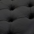 Alea Hall Bench - Black Velvet Fabric