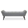Alea Hall Bench - Grey Fabric