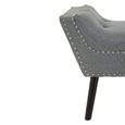 Alea Hall Bench - Grey Fabric
