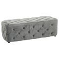 Alea Hall Bench - Grey Velvet Fabric
