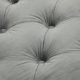 Alea Hall Bench - Grey Velvet Fabric