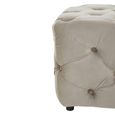 Alea Hall Bench - Mink Velvet Fabric